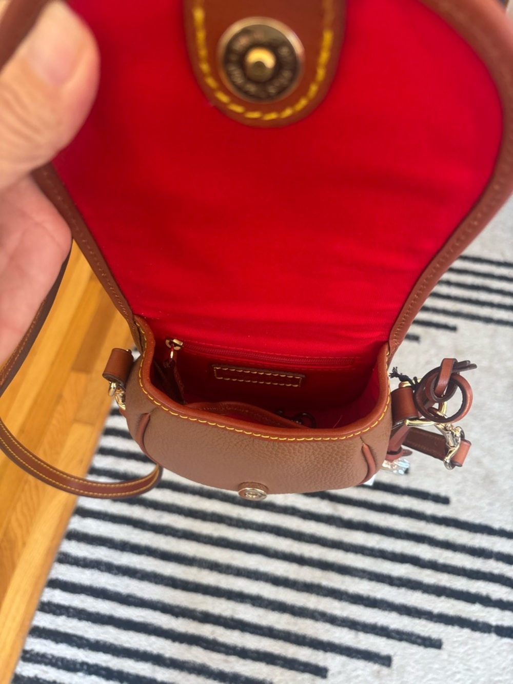 Dooney & Bourke Caramel All Weather Leather Duck Crossbody - Picture 6 of 7
